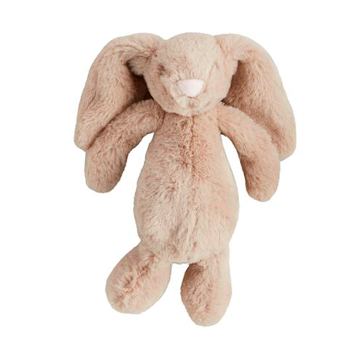 Plush beige bunny rabbit baby toy with long floppyears