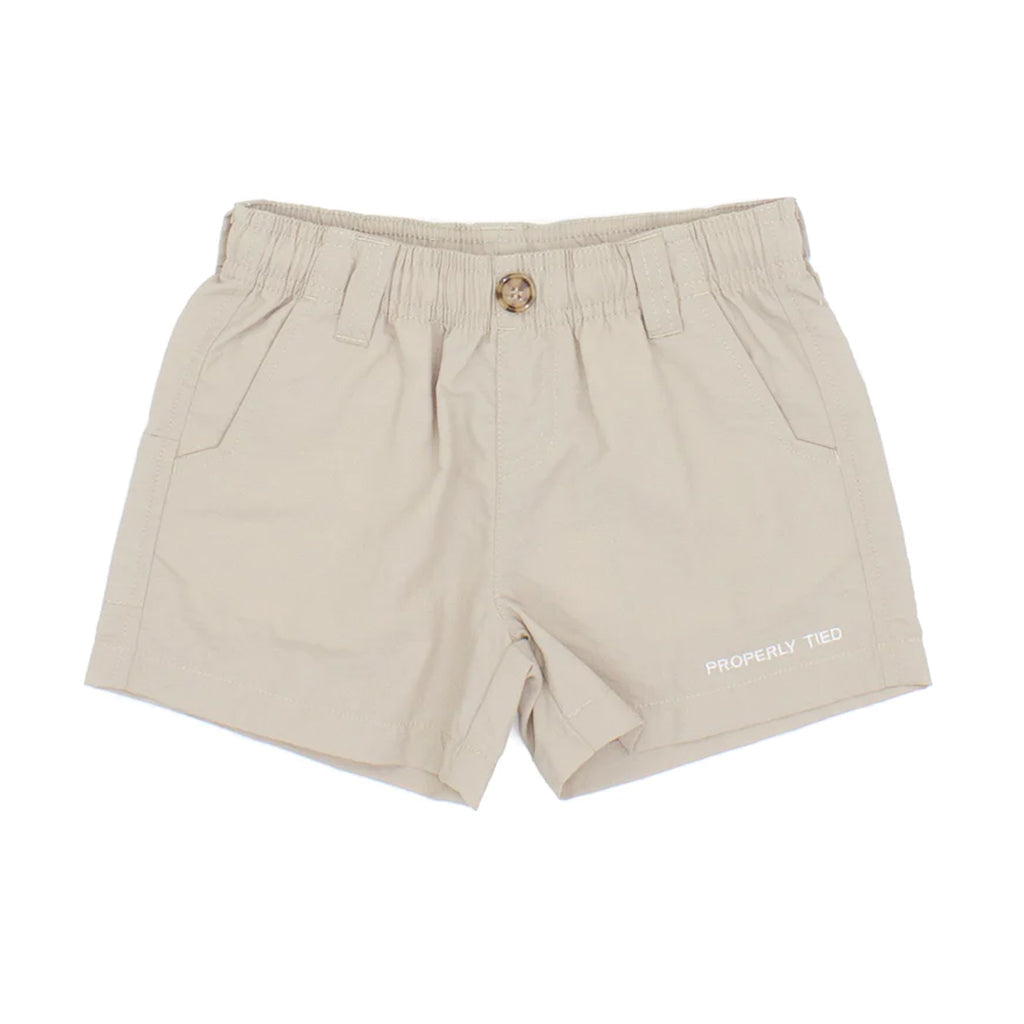 Properly Tied Toddler Boy's Khaki Mallard Shorts