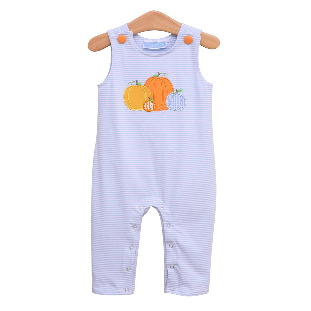 Boy's Appliqued Pumpkin Patch Longall