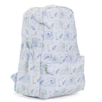 Kids backpack or baby diaper bag with golf-themed design and golf ball zipper pull