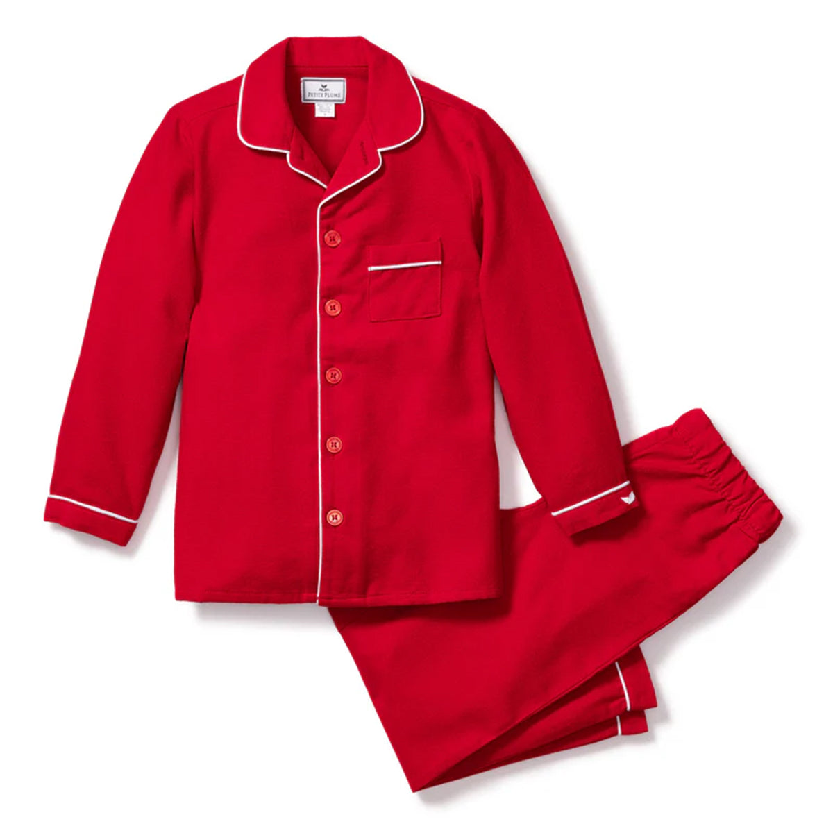 Boy's Red Flannel Pajamas