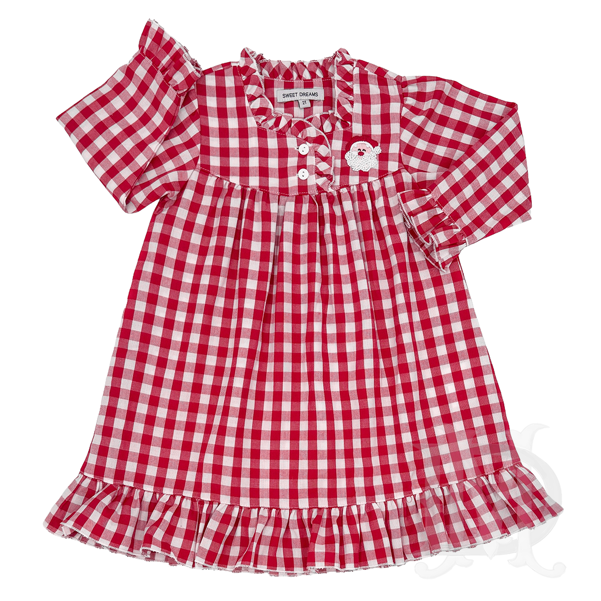 christmas pajama dress Girl’s Red Gingham Nightgown This cozy nightgown makes Size:2S-2M-2L Plus Size What Do COLOR GROUP: BLUE