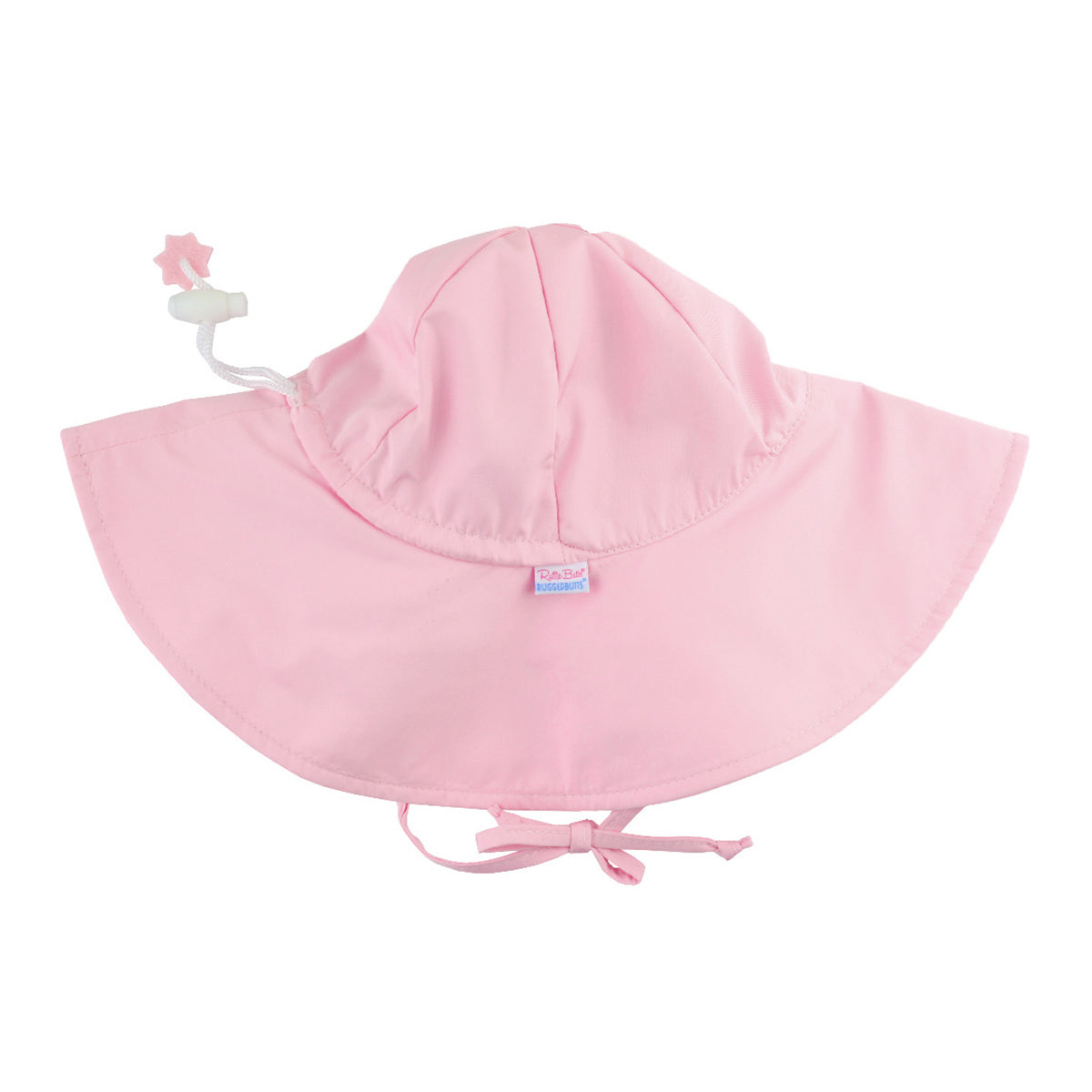 Pink sun hat with a chin strap