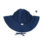 Navy blue sun hat with a chin strap