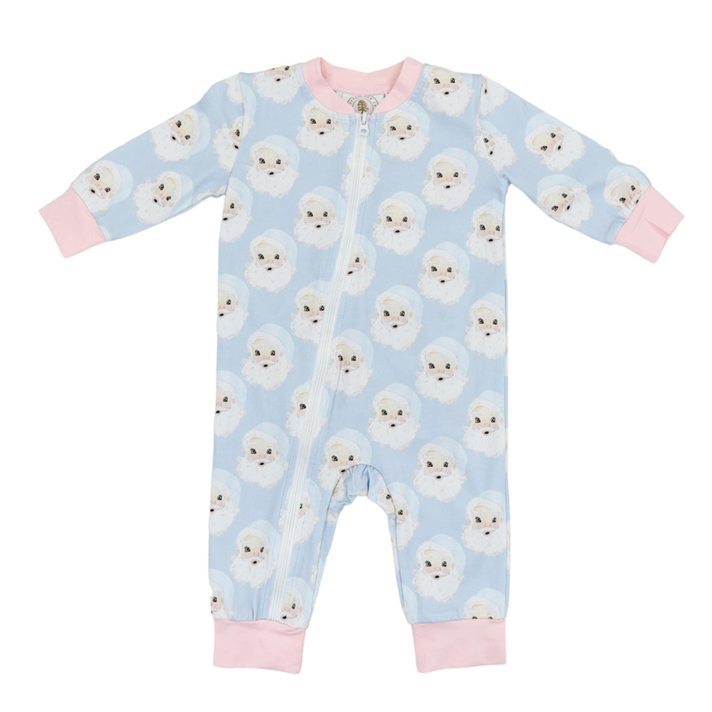 Santa Baby Ruffled Zipper Romper