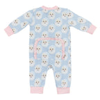 Santa Baby Ruffled Zipper Romper