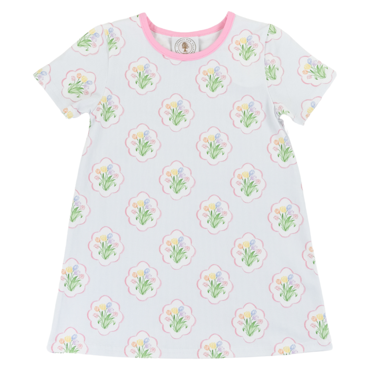 Girl's Tulips Print Santa Rosa Dress