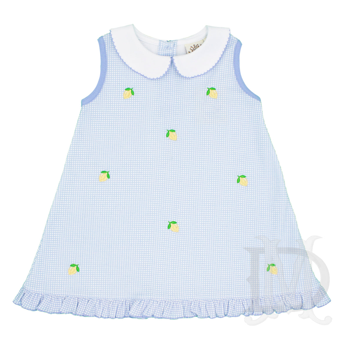 Luigi Kids Girl's Scattered Lemons Dress
