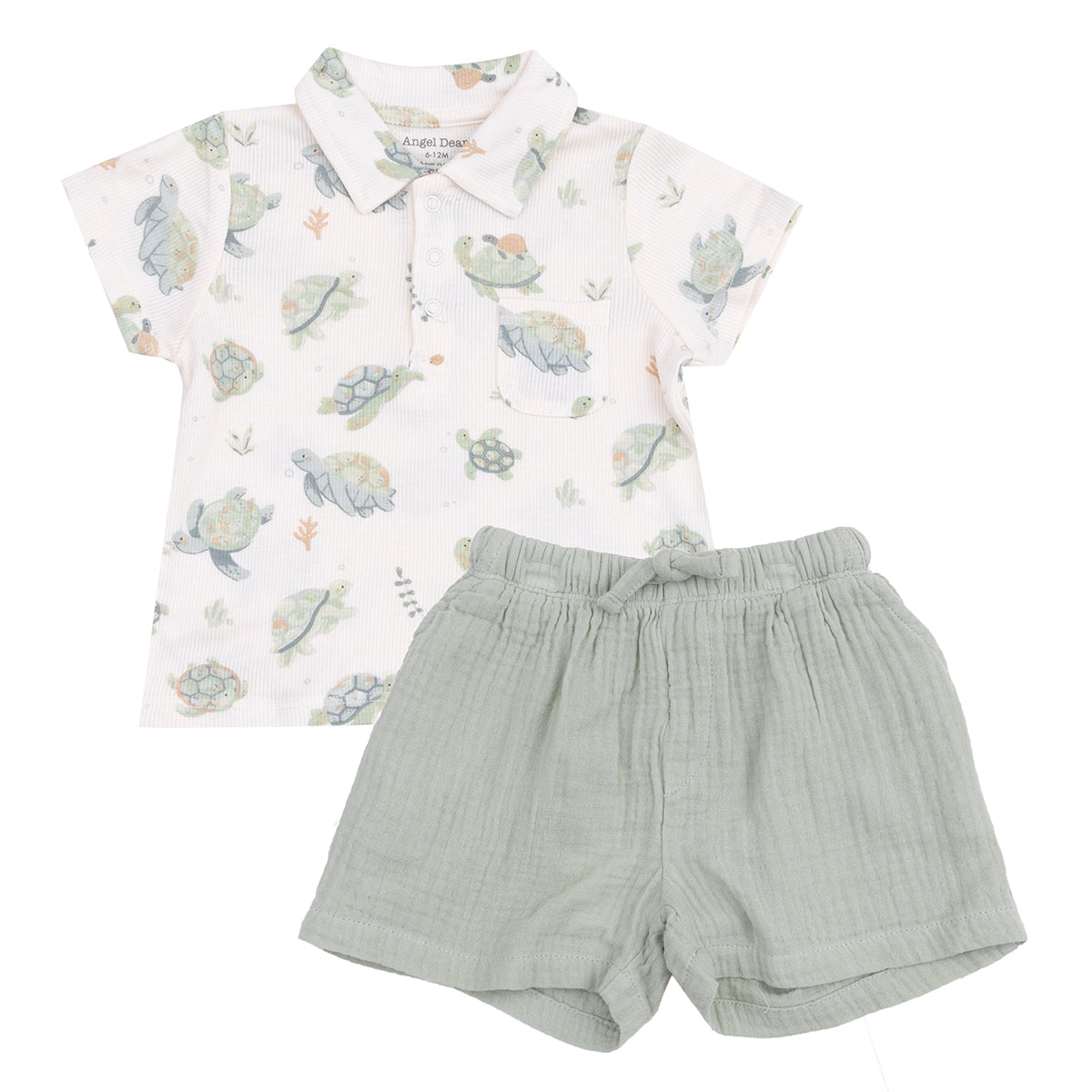 Boy's Sea Turtles Shorts Set 