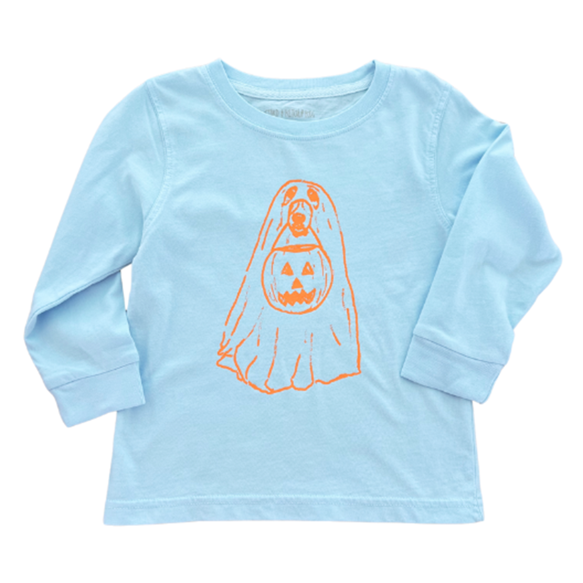 Spooky Dog Long Sleeve T-Shirt - Blue