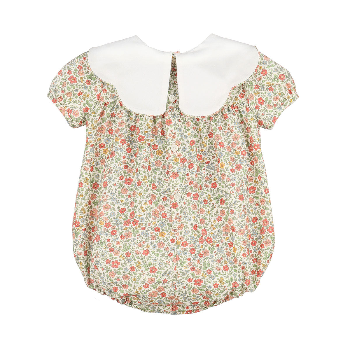 Vintage Floral Scallop Collar Bubble