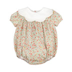 Vintage Floral Scallop Collar Bubble