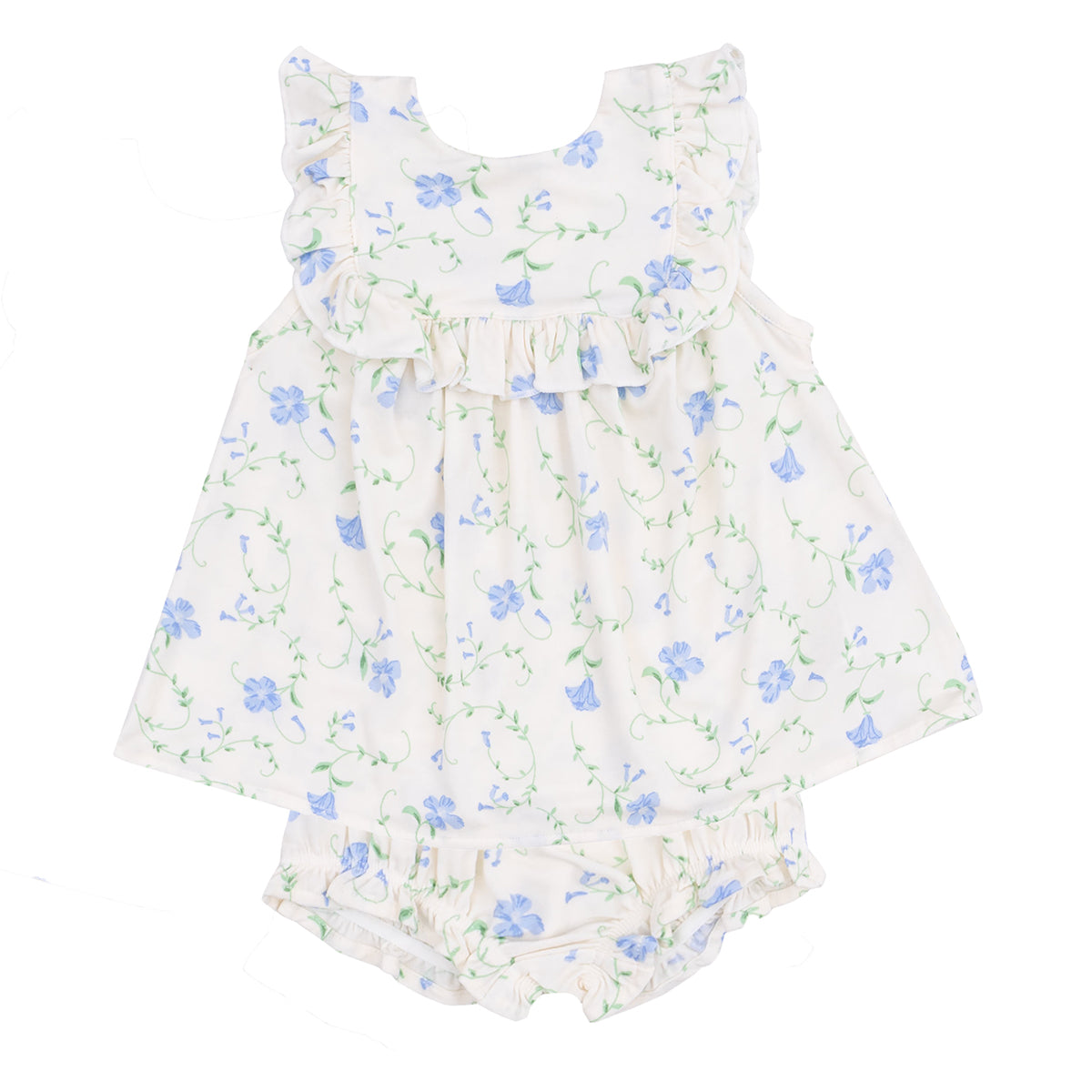  Girl's Sweet Vines Ruffled Bloomer Set