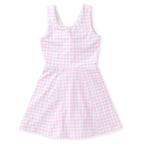 Pink gingham girls tennis dress