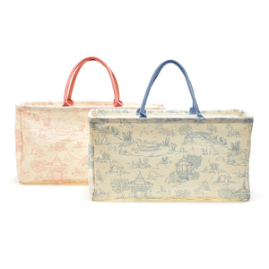 Animal Toile Storage Tote Bag