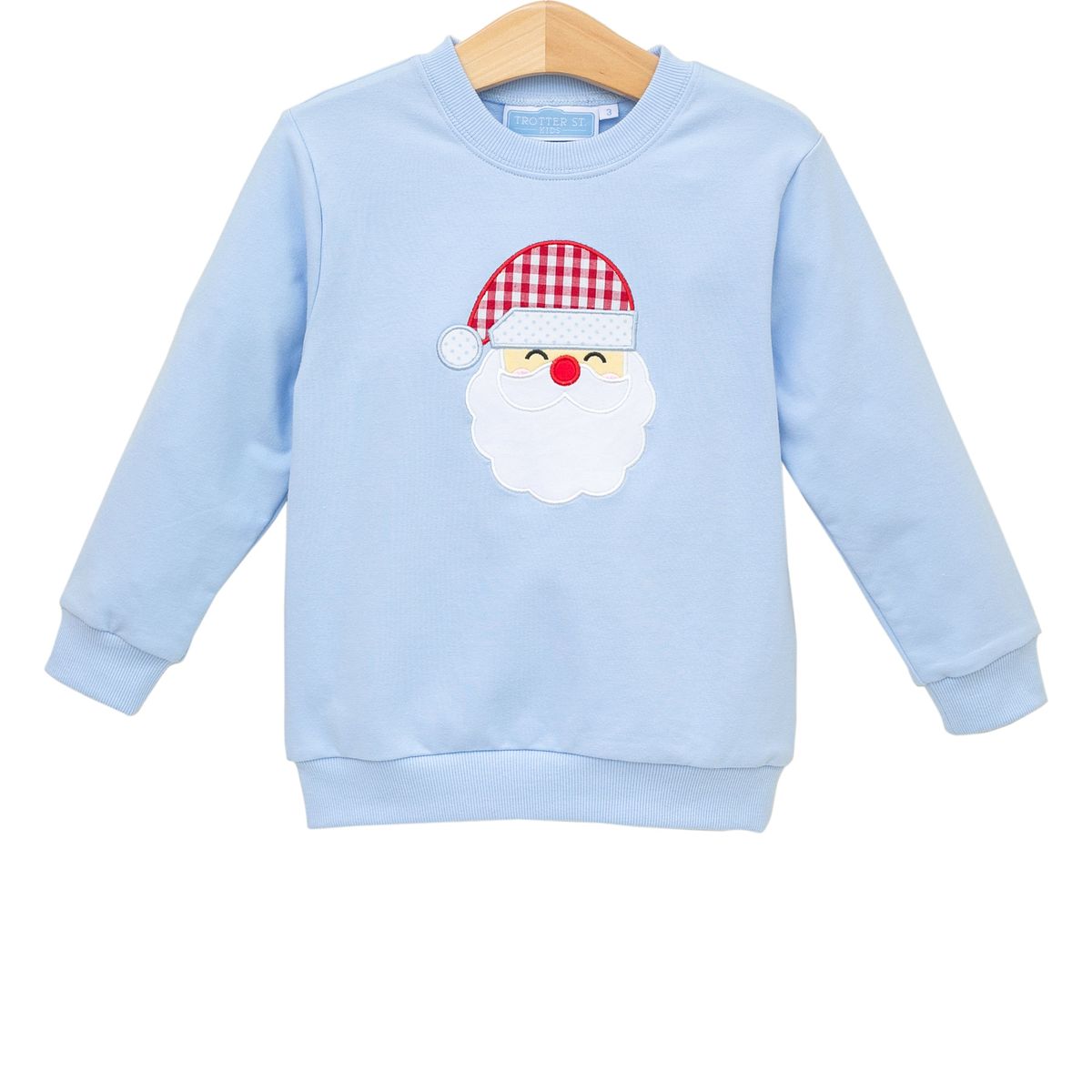 Santa French Terry Pullover - Blue