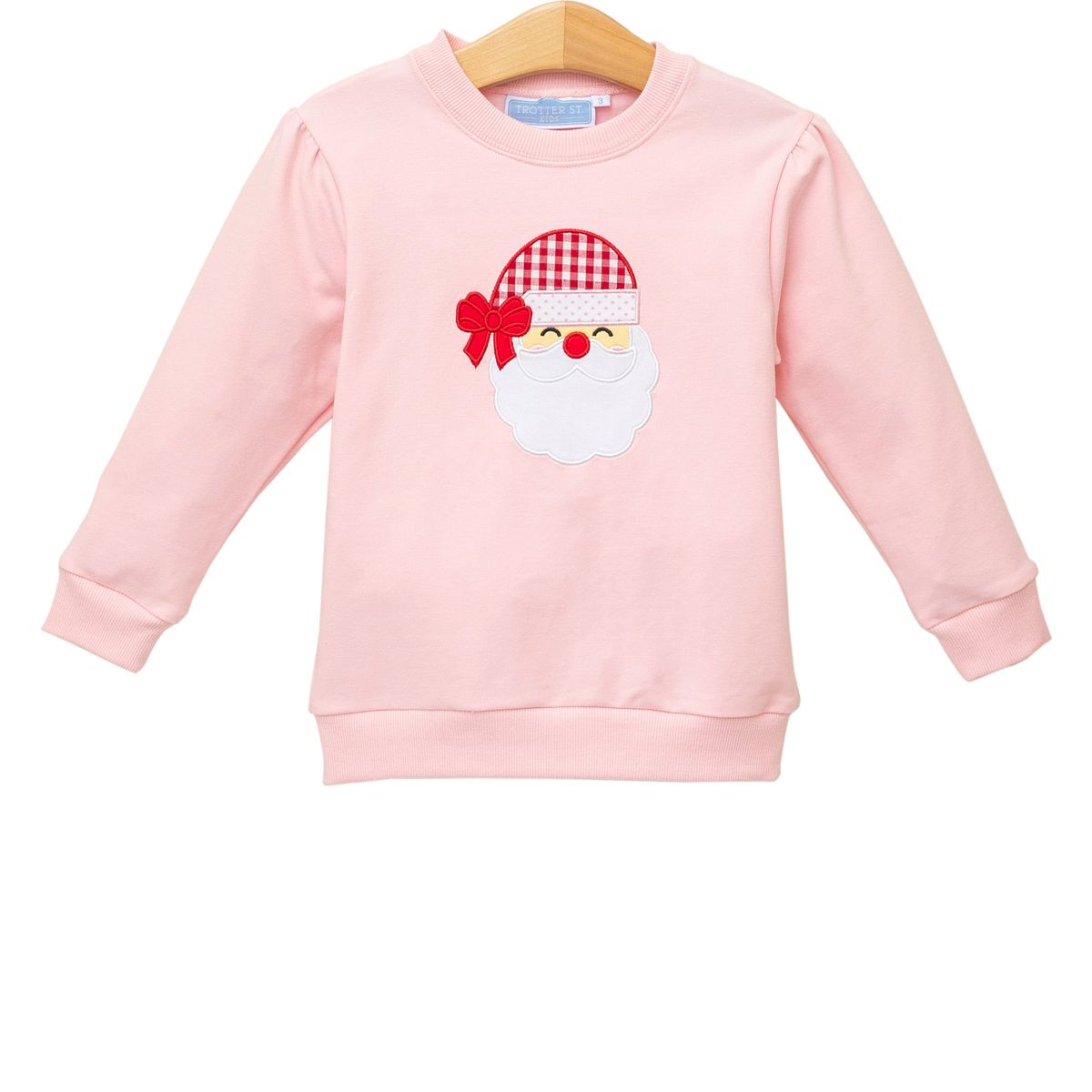 Santa French Terry Pullover - Pink