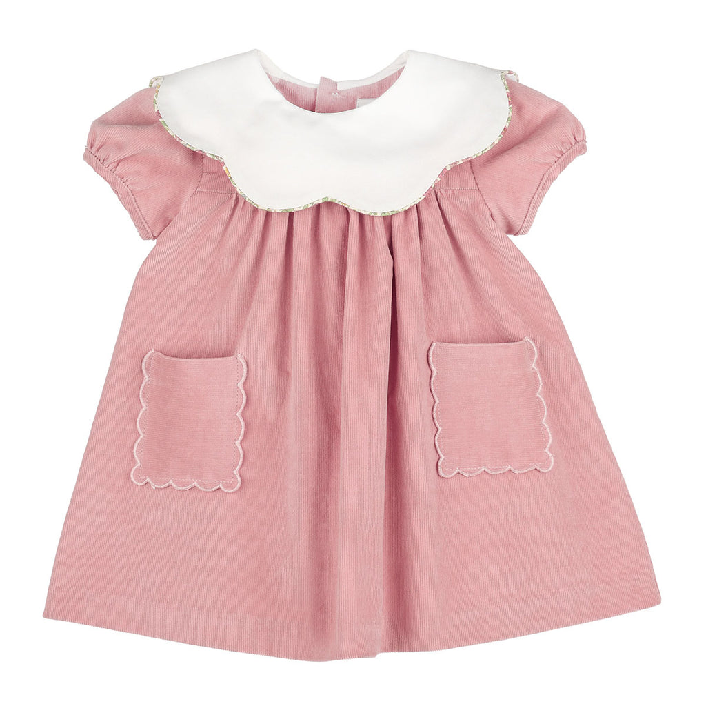 Vintage Rose Corduroy Dress