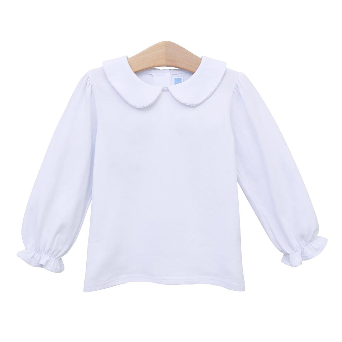 Trotter Street Kids White Long Sleeve Knit Shirt