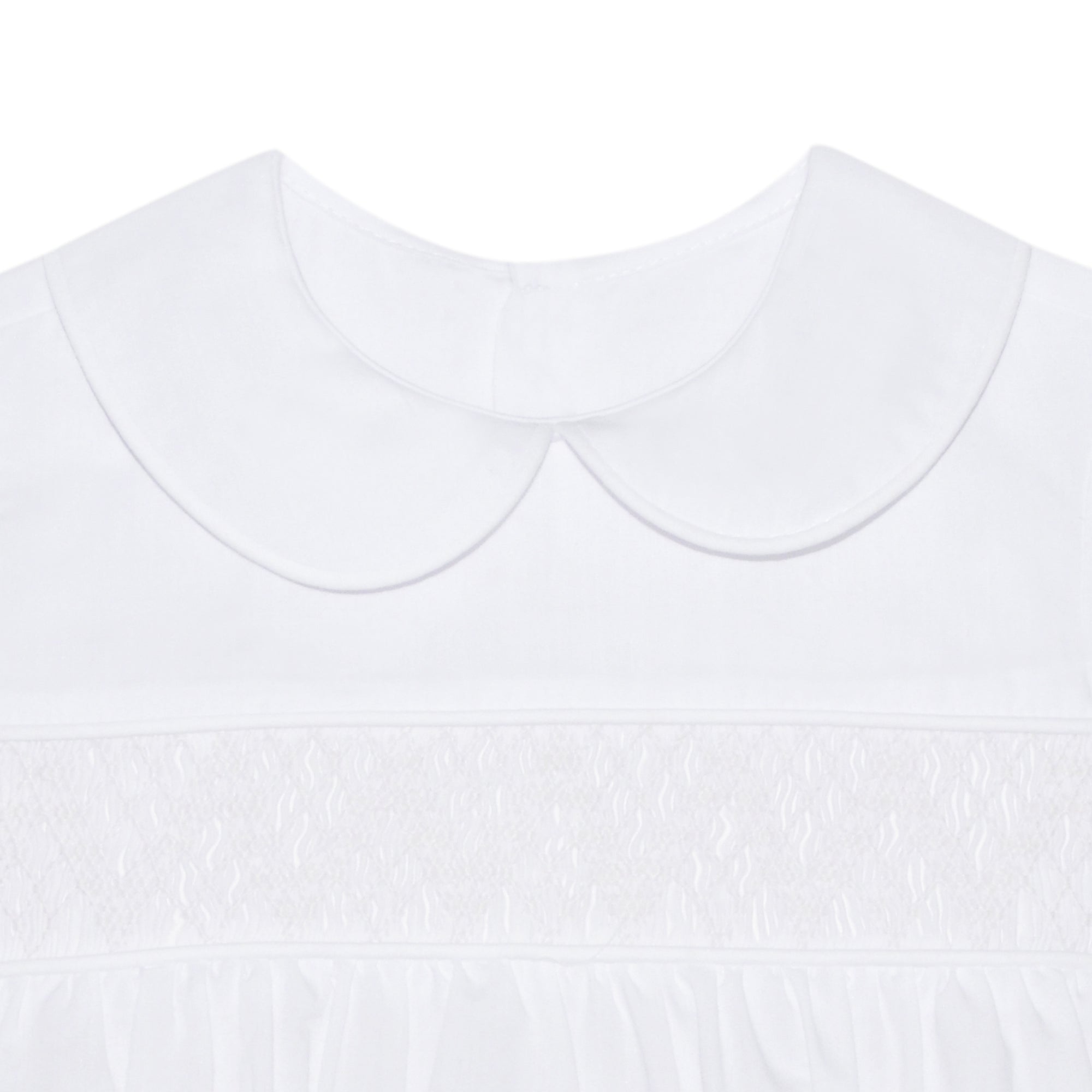 Boy's White Smocked Bubble