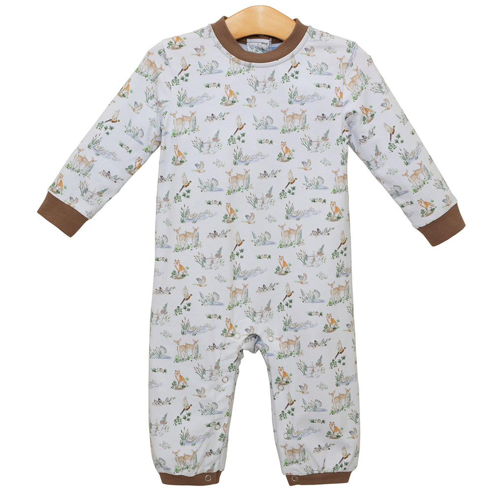 Woodland Friends Romper Knit Forest Animal Bubble