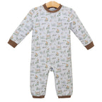 Woodland Friends Romper Knit Forest Animal Bubble
