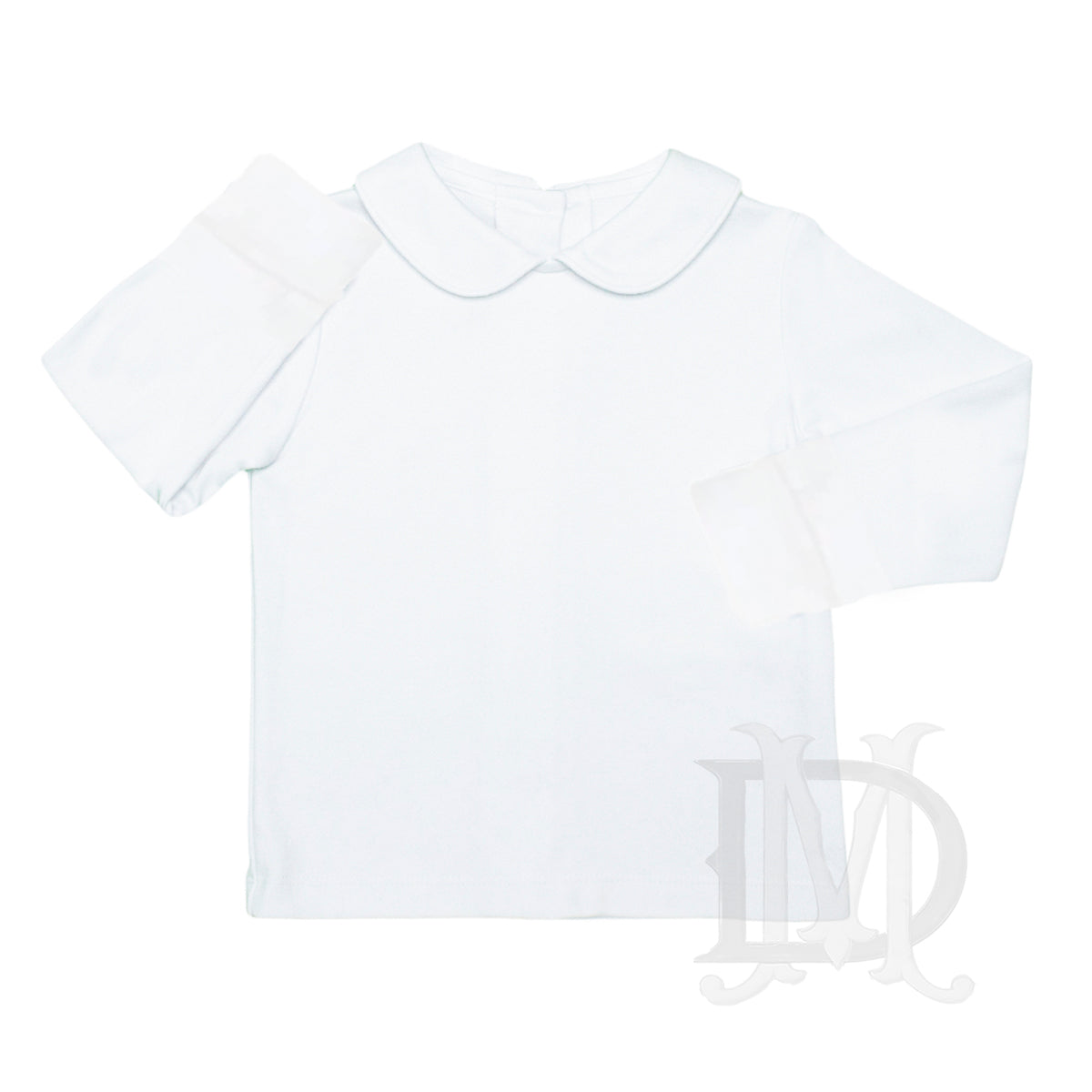 Boy's Long Sleeve White Knit Dress Shirt