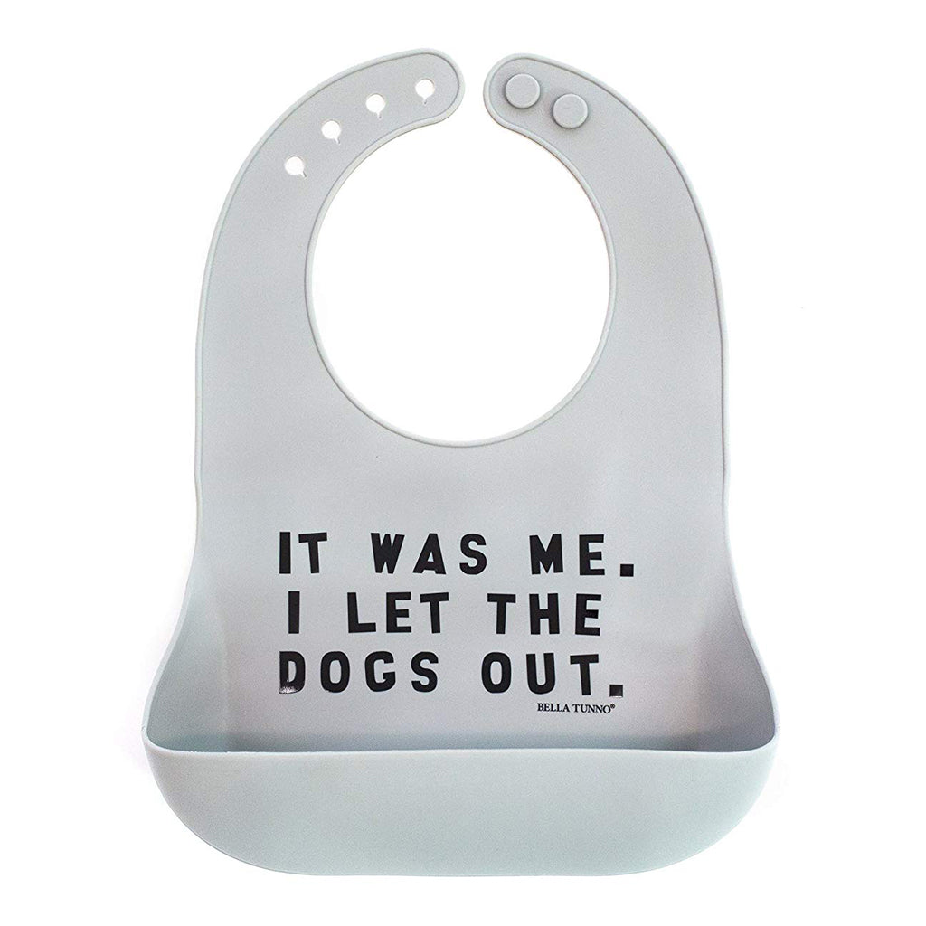 Bella Tunno Silicone Who Let The Dogs Out Baby Wonder Bib