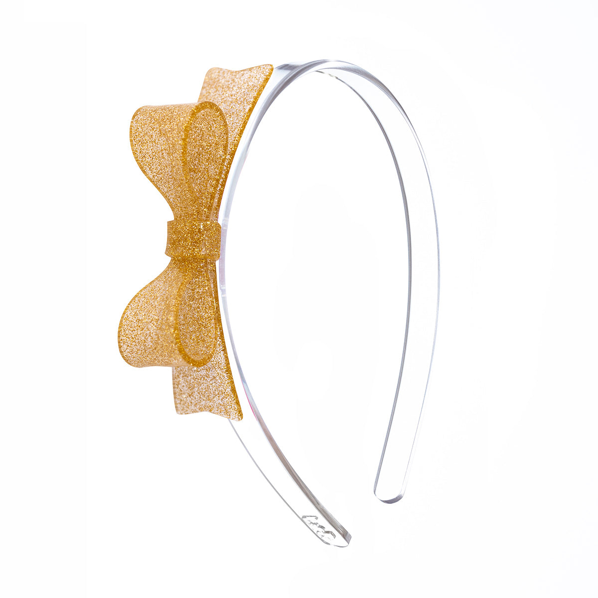Gold Glitter Bow Tie Headband