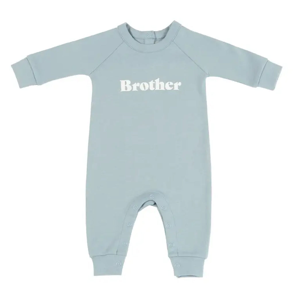 Baby Boy’s Sky Blue Brother Romper