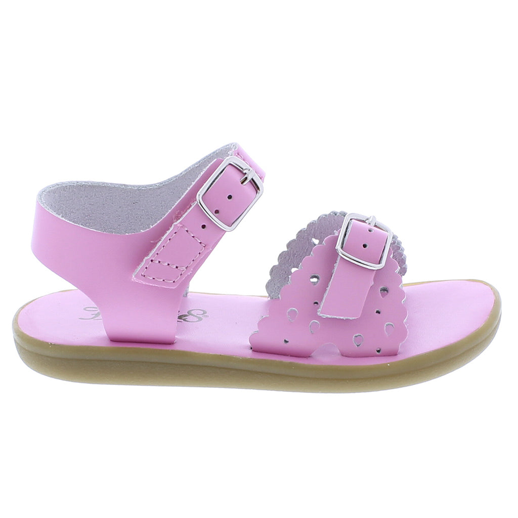 Footmates Ariel Sweetheart Bubblegum Pink Little Girl's Sandals