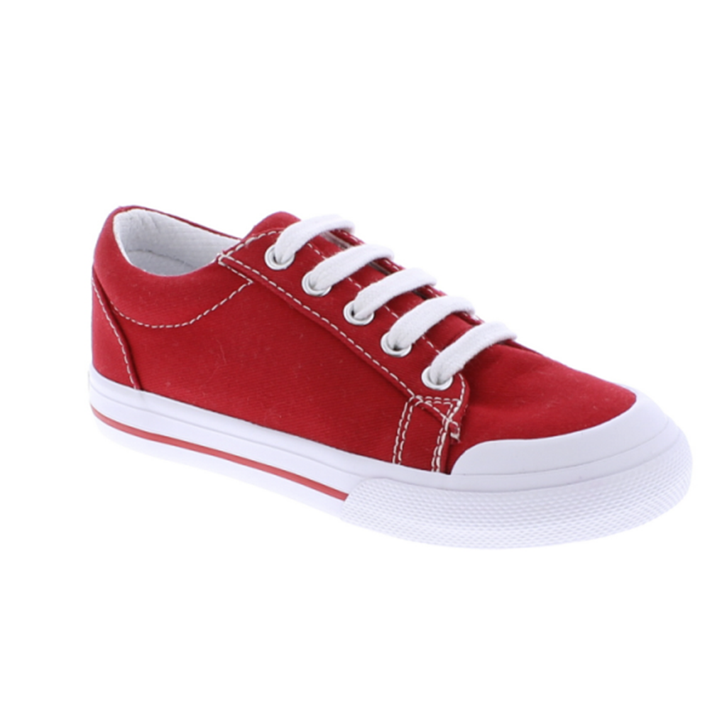 Footmates Taylor Red Canvas Sneaker
