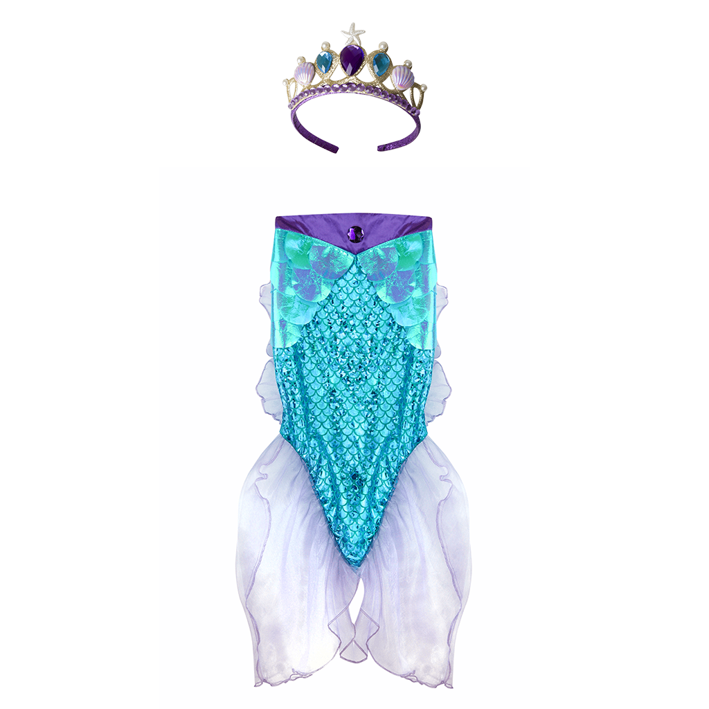 Mermaid Glimmer Little Girl's Dress Up Costume Set
