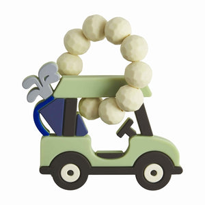 Green Golf Cart Silicone Baby Teethers