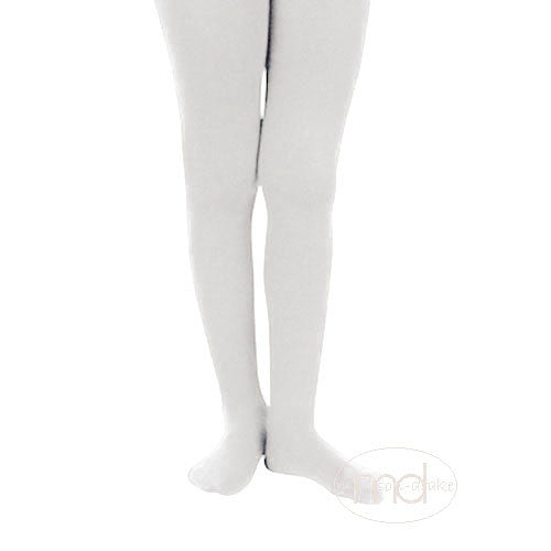 Jefferies Socks Girls Microfiber Tights - White - Madison-Drake Children's Boutique