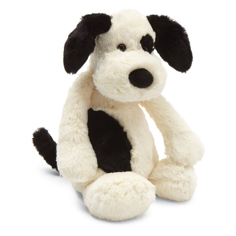 Jellycat® Bashful Black and Cream Puppy - Madison-Drake Children's Boutique