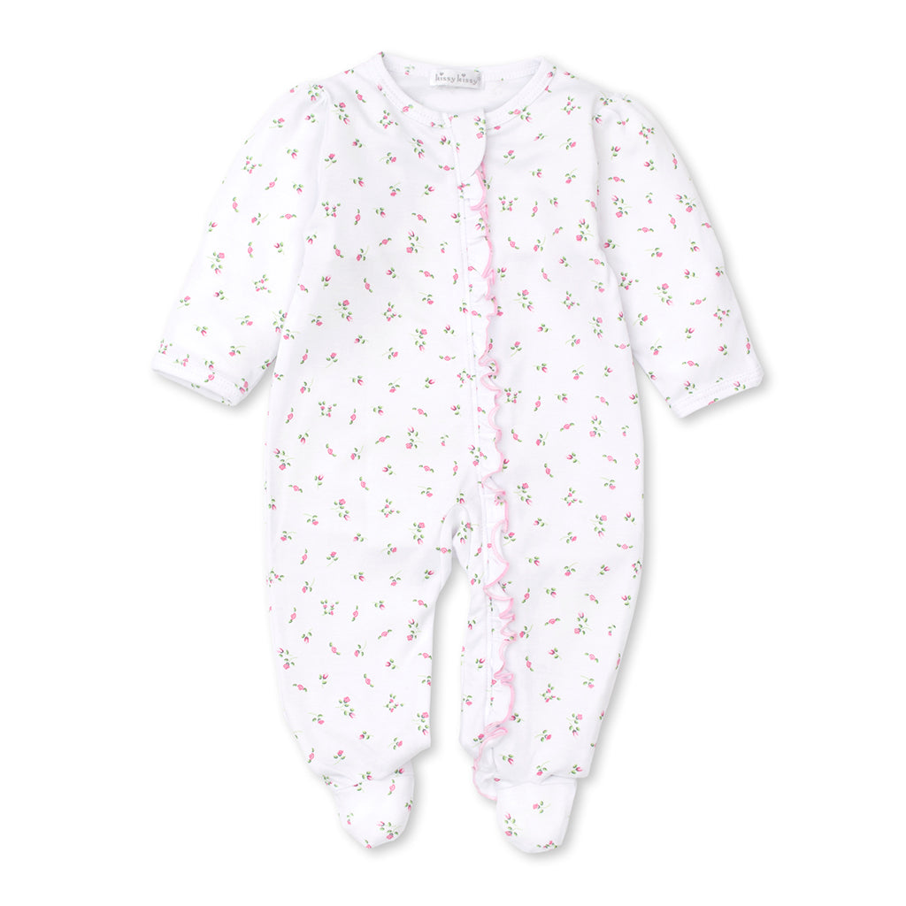 Kissy Kissy Baby Girl's Garden Roses Footie Zip Front Footed Playsuit