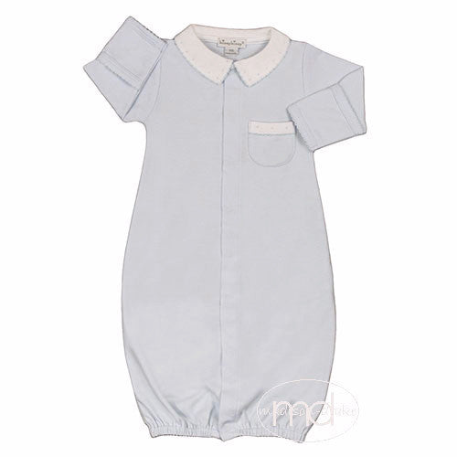 Kissy Kissy New Beginnings Baby Boys Blue Converter Gown - Madison-Drake Children's Boutique