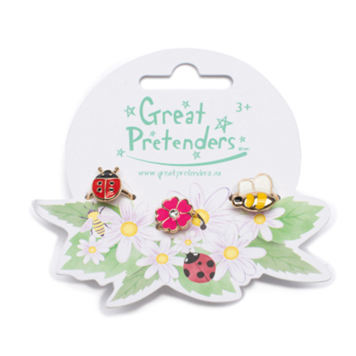 Lady Bug Toddler Girl's Ring Set