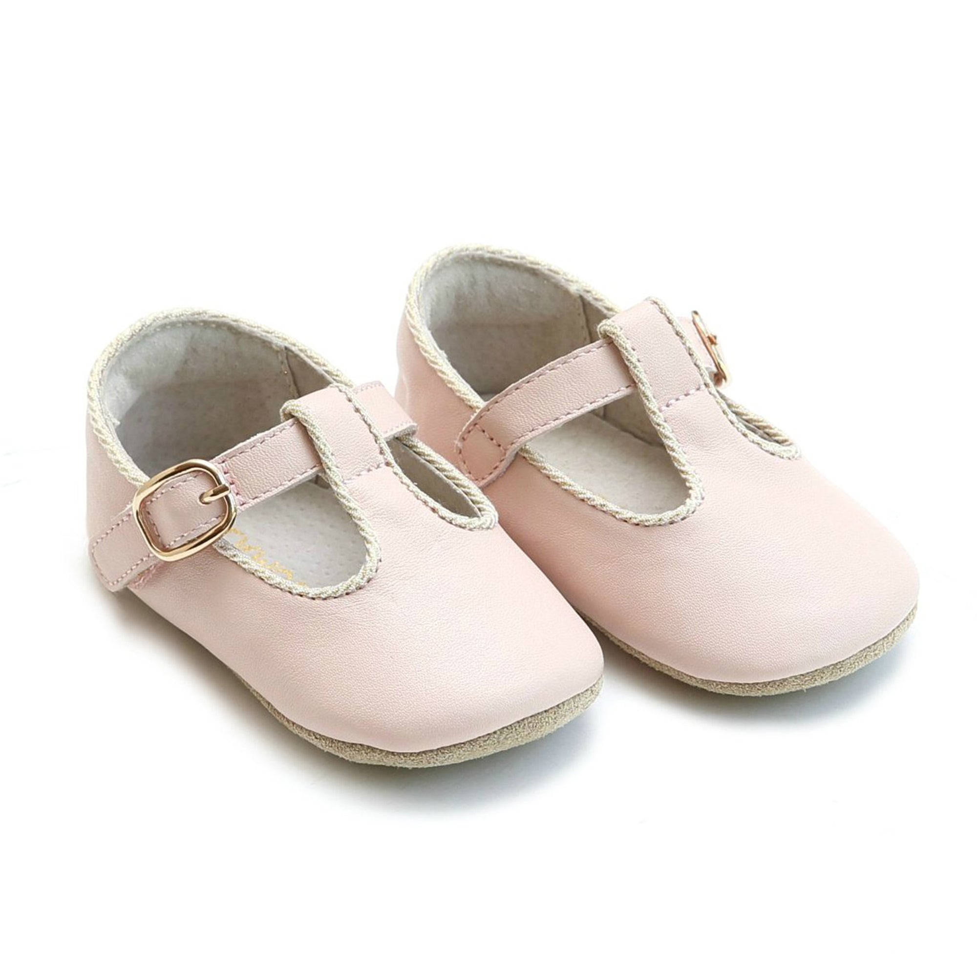Lamour Baby Girl's Blush Pink Evie Mary Jane Shoes