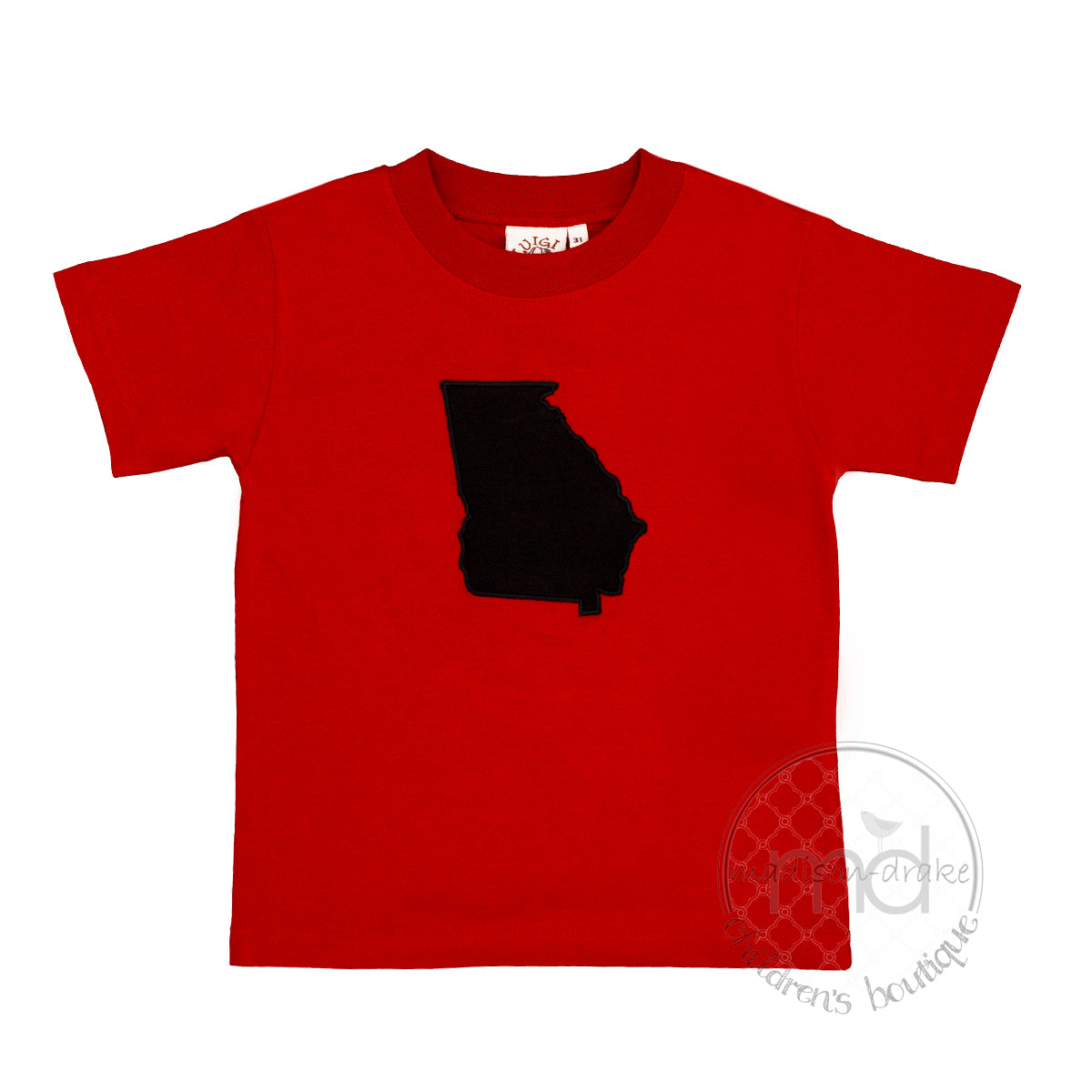 Little Boy's Appliqued State of Georgia Shirt by Luigi Kids