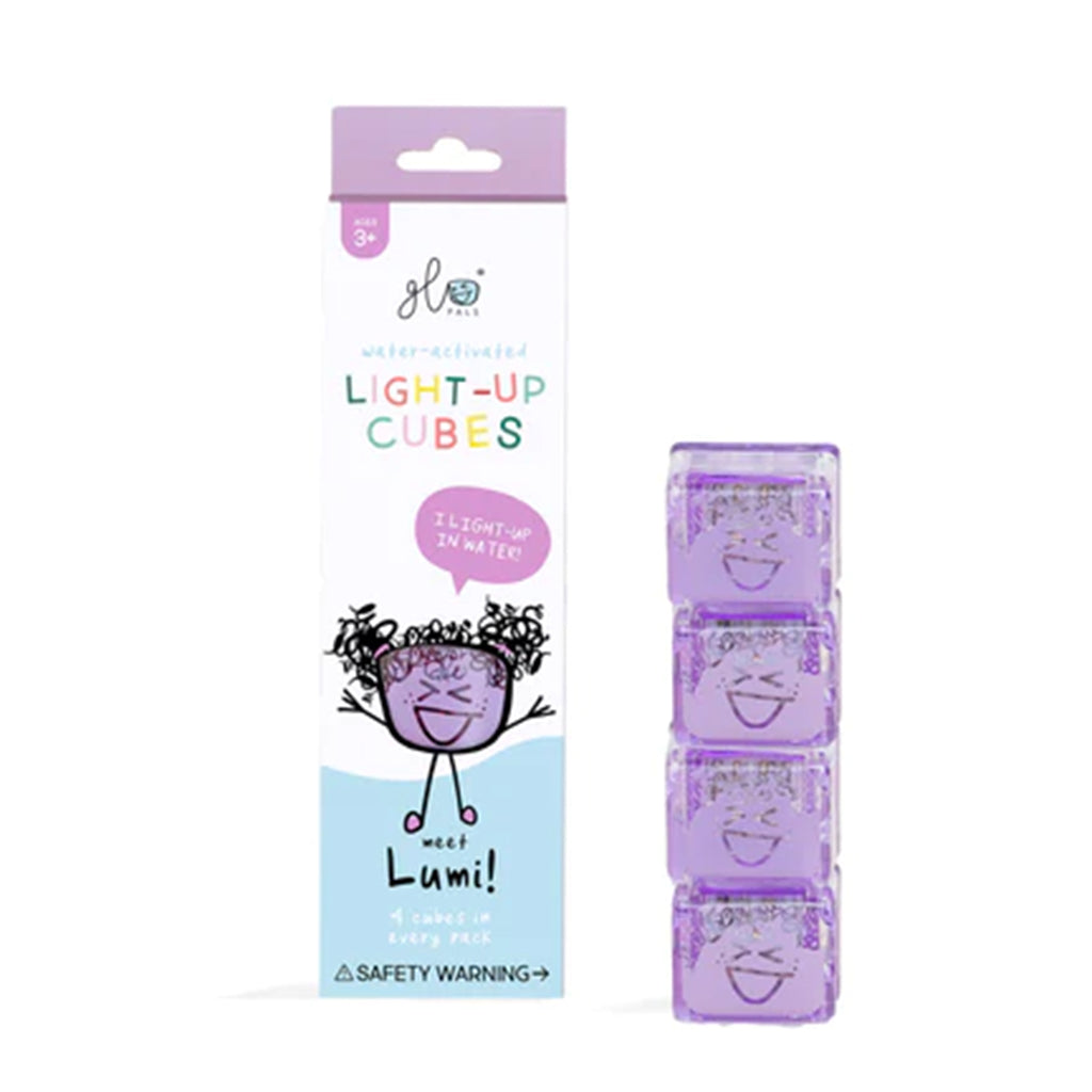 Glo Pal Tub Toy Lumi Purple Light Up Cubes