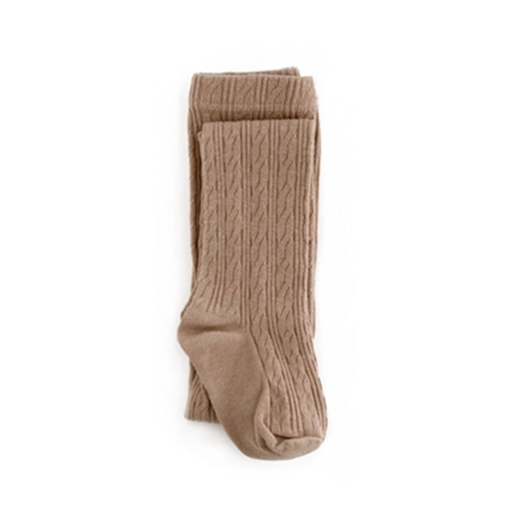 Oat Cable Knit Tights by Little Stocking Company - Madison-Drake Children's  Boutique