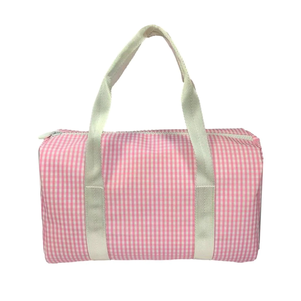 TRVL Design Mini Packer Pink Check Toddler Duffle Bag 