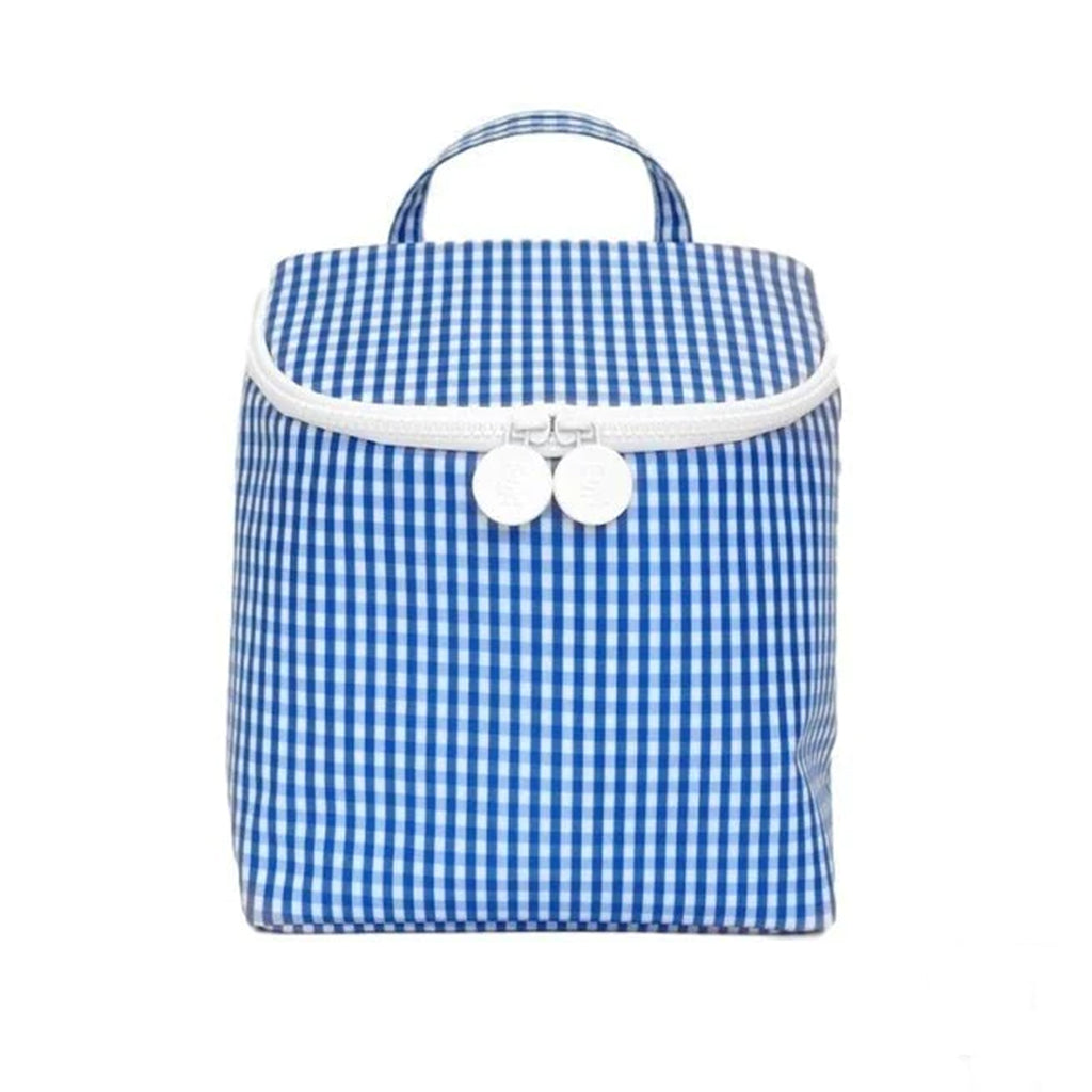 TRVL Design Take Away Royal Blue Gingham Insulated Bag