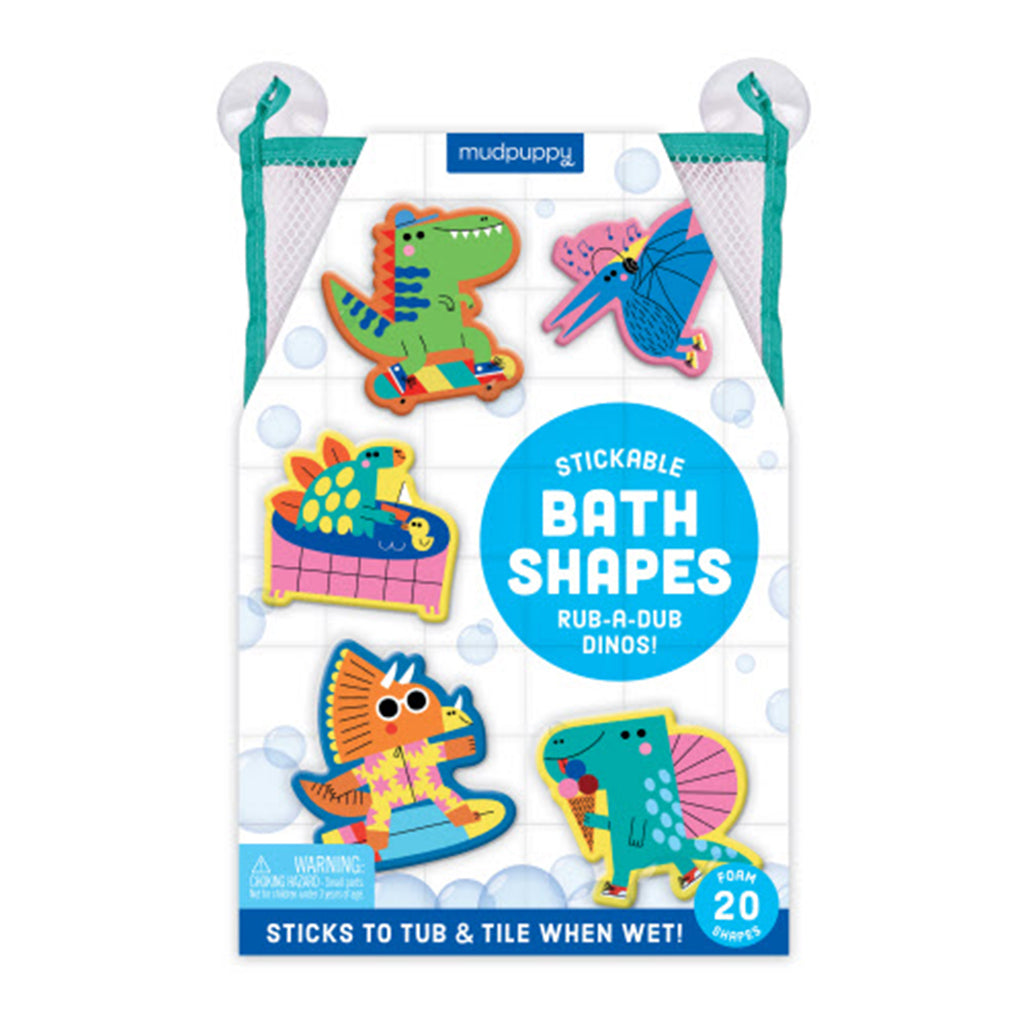 Rub-A-Dub Dinos Stickable Foam Bath Shapes Bath Tub Toy