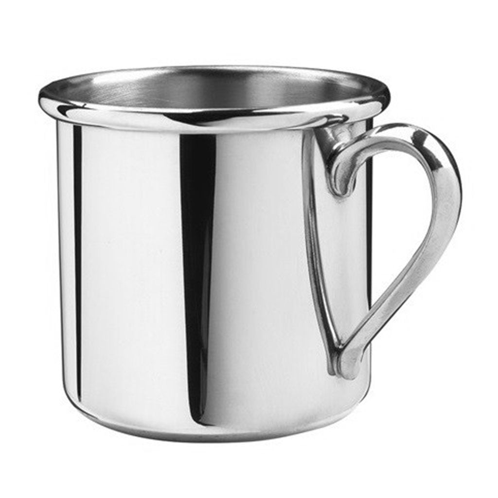 Salisbury Polished Pewter Straight Edge Baby Cup