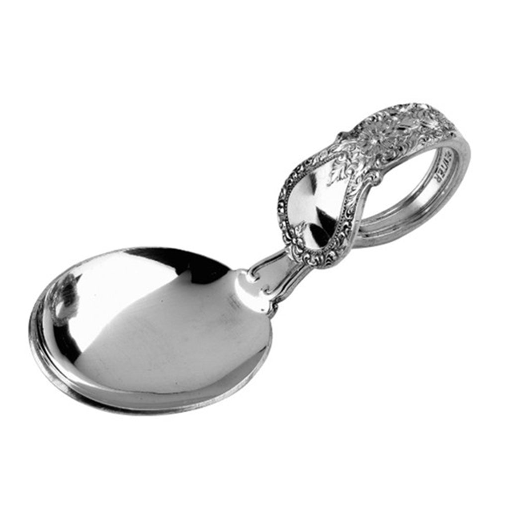 Salisbury Polished Pewter Bent Baby Spoon