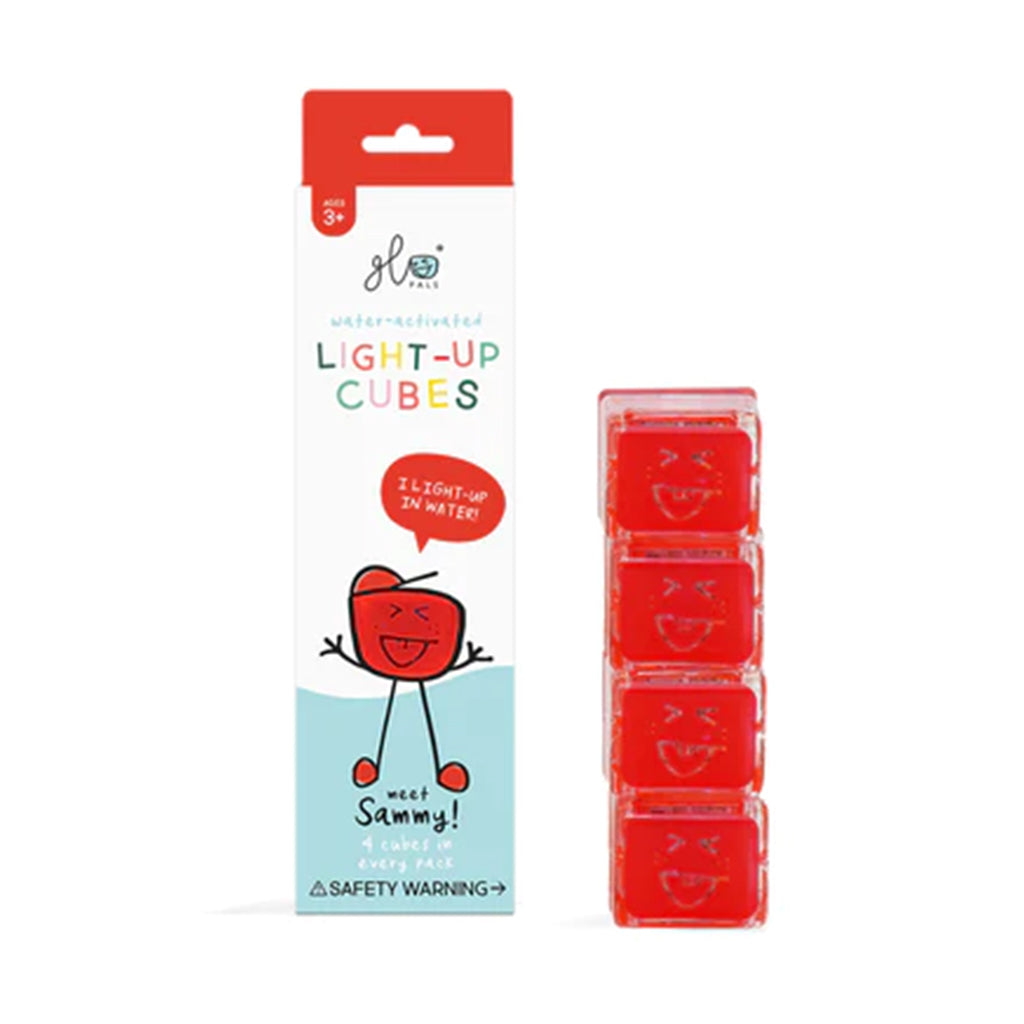 Glo Pals Sammy Red Light Up Cubes Bathtub Toy