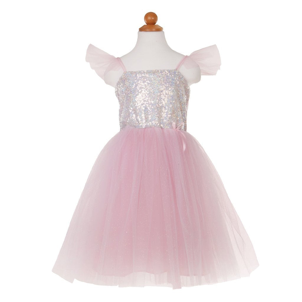 Silver Sequined Princess Dress